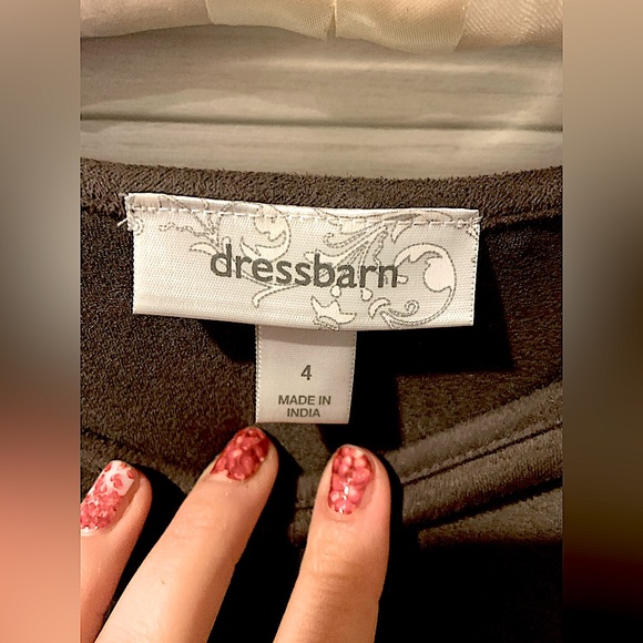 DressBarn chevron brown 3/4 sleeve dress - Picture 5 of 7